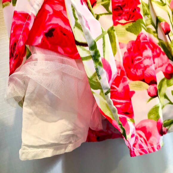 The Children's Place Baby Girl Dress Big Pink Floral Print Size 6-9 Months - Picture 8 of 10